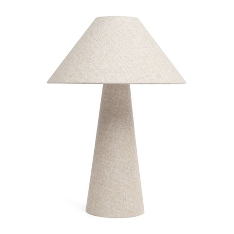 Abajur Luminária Decorativa Revestimento em Linho 47cm Mart:bivolt