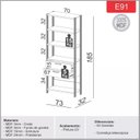 Ver imagem 4 de Estante para Livros Industrial 2 Gavetas 100% MDF