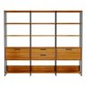 Estante para Livros 2 Portas 2 Gavetas 100% MDF Contemporaneo - 4