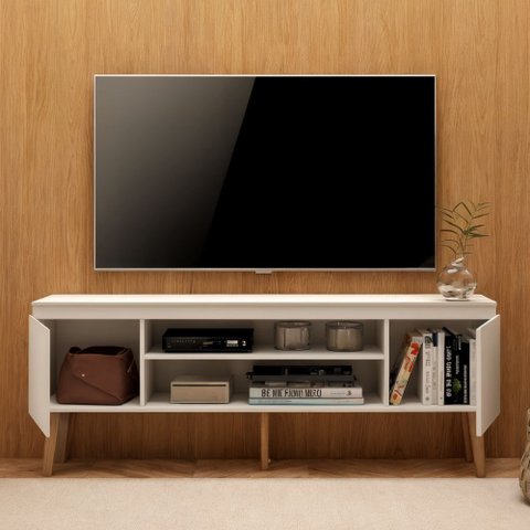Rack Cava 136cm com Pés para TV até 55" Byhouse