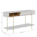 Ver imagem 5 de Cristaleira e Aparador para Sala Sena Off White Matte Freijó - Colibri