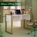 Ver imagem 3 de Mesa Office 5030 Moderno MDF-MDP 107,5cm Branco com Freijo Qmovi