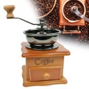 Ver imagem 3 de Moedor Café Manual Retrô Madeira Triturador Grãos Manivela