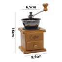 Ver imagem 4 de Moedor Café Manual Retrô Madeira Triturador Grãos Manivela
