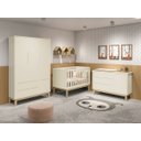 Ver imagem 1 de Jogo de Quarto para Bebê Completo 3 Portas Classic New Areia Fosco com Natural - MoveisAqui