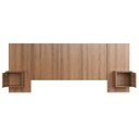 Ver imagem 2 de Cabeceira Cama Queen 220cm e Mesas Laterais Ohana Mel A05 - Mpozenato