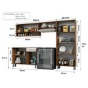 Ver imagem 3 de Cozinha Estrela Compacta Espaçosa - Castanho/off White