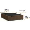 Ver imagem 4 de Cama Box c/Bau Viúva 128 Linhao Marrom