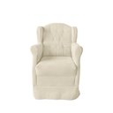Ver imagem 4 de Poltrona Amamentação Balanço Bege + Puff:bege