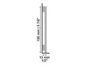 Ver imagem 2 de Rodape de Poliestireno 15cm Branco B155 Massa Escura Liso - Santa Luzia