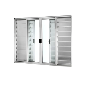 Janela Veneziana 6 Folhas 100x100 sem Grade Brilhante