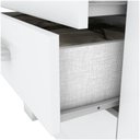 Ver imagem 3 de Guarda Roupa Solteiro 04 Portas 03 Gavetas City Henn Branco