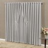 Cortina Viena Luxo Tecidos e Linho Fino 3,00M X 2,50M Cinza - 1