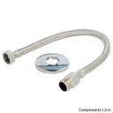 Ver imagem 1 de Flexível Malha Aço 1,5 M Macho X Fêmea 1/2" - 4643450
