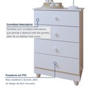 Ver mais imagens de Quarto de Bebê Completo Guarda Roupa, Mini Cama, Cômoda e Berço MDF Life Tigus Baby