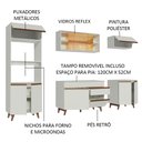 Ver imagem 5 de Armário de Cozinha Completa 260cm Branco Reims Madesa 02