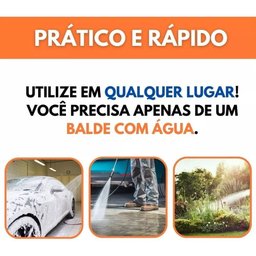 Lava Jato Profissional Alta Pressão sem Fio Recarregável Cor - 10