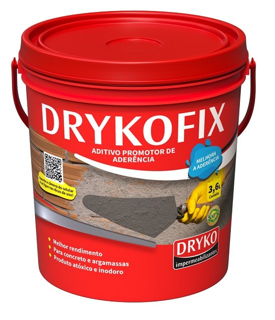 Drykofix 3,6l Adesivo para Chapisco Dryko - 1