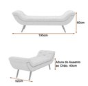 Ver imagem 4 de Puff Recamier 195cm Awa Courino Caramelo - Sallar Home