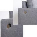 Ver imagem 5 de Sofá 2 Lugares com Usb em Linho Sintético Cinza, Pés em Mdf - Fla004