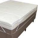 Ver imagem 5 de Pillow Top Solteiro King Dupla Face 200 Fios 6cm 700g-m² 100x200cm Branco
