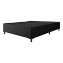 Ver imagem 2 de Base Cama Box Casal Suede Preto 138x188