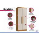 Ver imagem 5 de Guarda Roupa Modulado Casal 2PTAS Rizon Cinamomo N. Horizonte