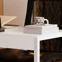 Ver imagem 2 de Mesa Escrivaninha Industrial Desk 90 Color Branco Branco