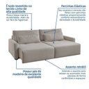 Ver imagem 6 de Sofá Retrátil e Reclinável em 5 Estágios 220cm com Almofadas Decorativas Vênus Espresso Móveis