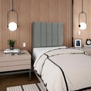 Ver mais imagens de Cabeceira Solteiro 100 Cm com Frame Carla Suede Cinza Artte