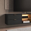 Ver imagem 5 de Rack para TV até 65 Polegadas Suspenso 180cm com LED Aurora Mel/Grafite Yescasa