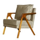 Ver imagem 3 de Kit 4 Poltronas Cadeira Marilia Recepção - Suede Cappuccino