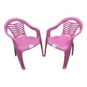 Ver imagem 4 de Cadeira Poltrona Infantil Baby Rosa 02 Und Plasnorthon