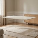 Ver imagem 1 de Tampo de Mesa de Jantar Retangular MDF com Acabamento em Vidro 120x80x3cm
