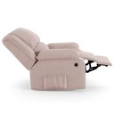 Ver imagem 7 de Poltrona do Papai Reclinável Melim Elétrica Led Massagem Veludo Rosê Fh1 - D'Rossi