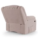 Ver mais imagens de Poltrona do Papai Reclinável Melim Elétrica Led Massagem Veludo Rosê Fh1 - D'Rossi