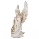 Ver imagem 4 de Estatueta Sala Quarto Jardim Anjo Protetor Resina 21x10