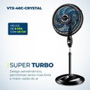 Ver imagem 5 de Ventilador de Coluna Super Turbo 8 Pás Mondial - Vtx-40c-crystal Vent 40cm Vtx-40c-crystal 127v/
