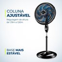 Ver imagem 3 de Ventilador de Coluna Super Turbo 8 Pás Mondial - Vtx-40c-crystal Vent 40cm Vtx-40c-crystal 127v/