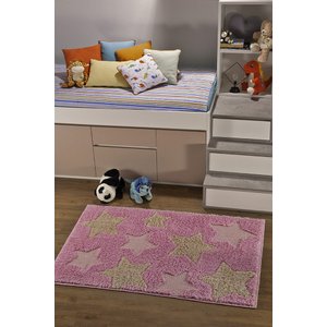 Tapete Quarto Infantil Jazz Kids 1m X 1,5m  - Estrela Rosa