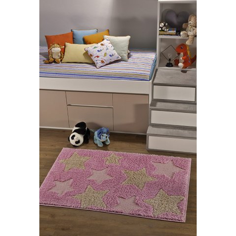 Tapete Quarto Infantil Jazz Kids 1m X 1,5m - Estrela Rosa