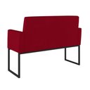 Ver imagem 6 de Kit Sofá 2 Lugares + 2 Poltronas para Recepção Sala Balaqui Cor:vermelho Vermelho