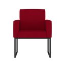Ver imagem 3 de Kit Sofá 2 Lugares + 2 Poltronas para Recepção Sala Balaqui Cor:vermelho Vermelho
