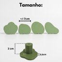 Ver imagem 3 de Conjunto com 4 Ganchos Cabideiros de Parede Orgânicos em Impressão 3d – Design Contemporâneo