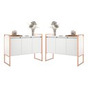 Ver imagem 1 de Armario Industrial 3 Portas Balso Branco Cobre Conjunto 2 Peças