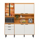 Ver imagem 4 de Cozinha Compacta Cristaleira com LED 182cm Murano Poliman Móveis