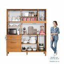 Ver mais imagens de Kit Armário Multiuso Toronto + Armário de Cozinha Caribe 100% MDF Yescasa