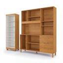 Ver imagem 4 de Kit Armário Multiuso Toronto + Armário de Cozinha Caribe 100% MDF Yescasa