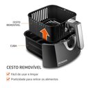 Ver imagem 3 de Fritadeira sem Óleo Air Fryer 4l Mondial Afn-40-pi Air Fryer Afn-40-pi 220v-60hz .