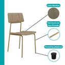 Ver imagem 7 de Conjunto de Sala de Jantar 6 Cadeiras Essence Carraro Noce Dourado